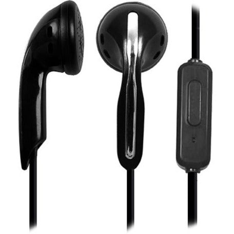 AVID AE -1M STEREO EARBUDS WITH INLINE CONTROLS BLACK