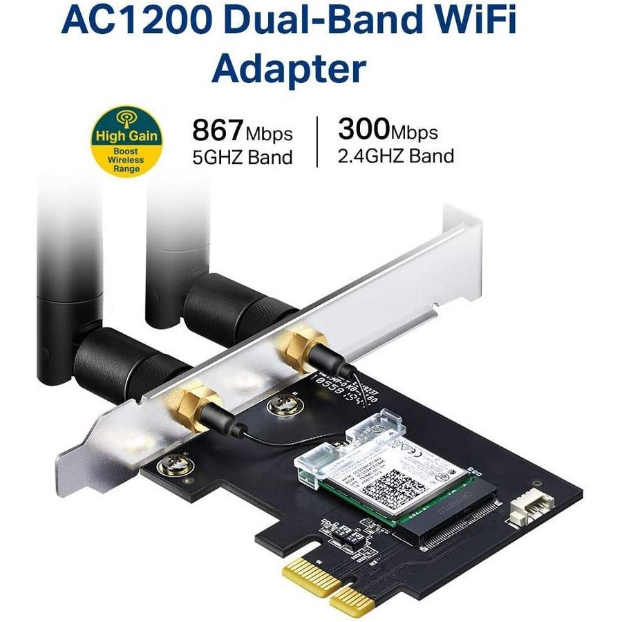 Ac1200 Wi-Fi Bluetooth 4.2 Pcie,Adapter