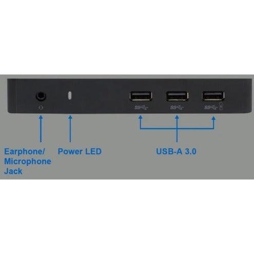 Accell USB 3.0 Full Function Docking Station - Gigabit Ethernet and 3.5mm Audio/Microphone