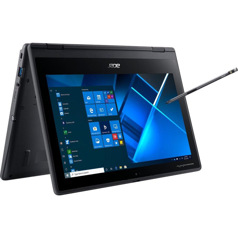 Acer Travelmate Spin B3 B311Rn-31-C4Su Hybrid (2-In-1) 29.5 Cm (11.6") Touchscreen Full Hd Intel® Celeron® N 4 Gb Ddr4-Sdram 128 Gb Ssd Wi-Fi 5 (802.11Ac) Windows 10 Pro Education Black