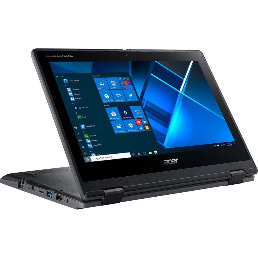 Acer Travelmate Spin B3 B311Rn-31-C4Su Hybrid (2-In-1) 29.5 Cm (11.6") Touchscreen Full Hd Intel® Celeron® N 4 Gb Ddr4-Sdram 128 Gb Ssd Wi-Fi 5 (802.11Ac) Windows 10 Pro Education Black