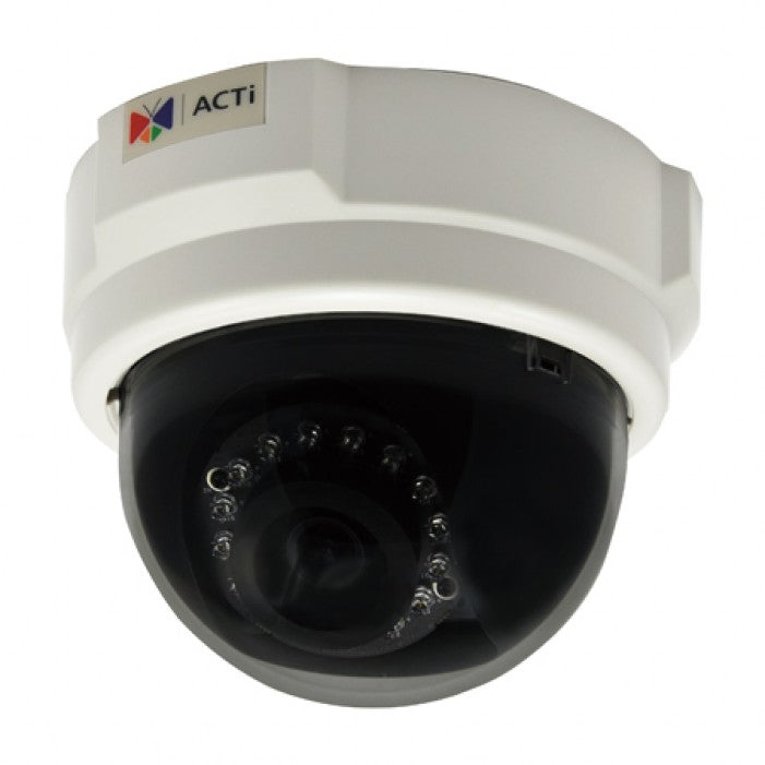 Acti E54 5Mp Full Hd Indoor Ir Wdr Network Dome Camera, 3.6Mm