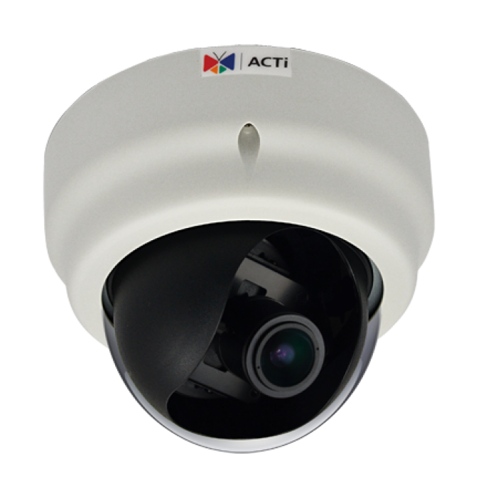 Acti E67 2 Megapixel Indoor Network Vandal Dome Camera, 2.8-12Mm Lens