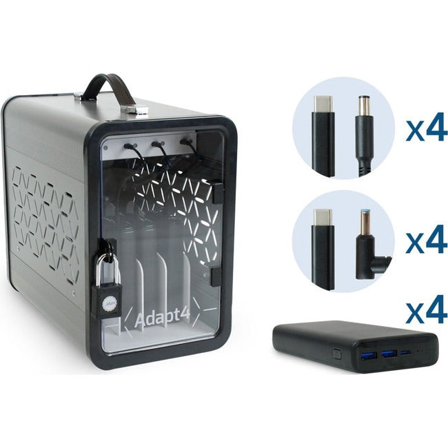 Adapt4 Usb-C Charging Station With Active Charge Upgrade And Hp Connectors - Ada Jar-A4Usbc2Ypbhp1