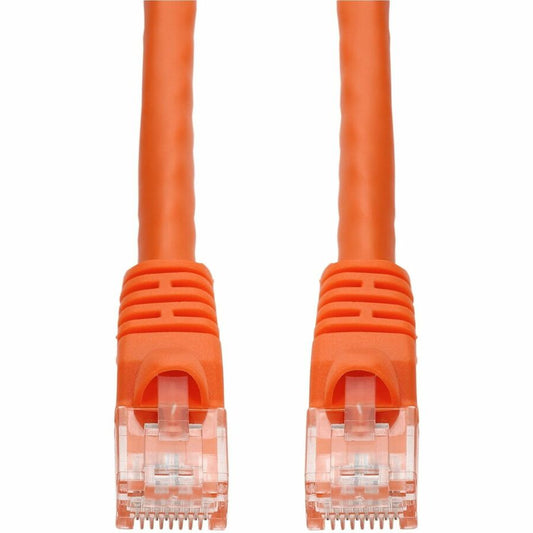 AddOn 100ft Orange CAT 6A PVC Ethernet Cable Snagless Bubble Boot RJ-45 M/M