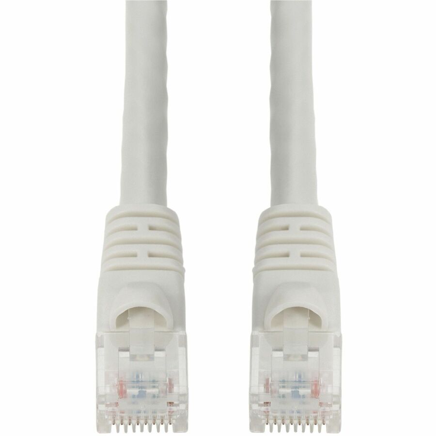 AddOn 100ft White CAT 6A PVC Ethernet Cable Snagless Bubble Boot RJ-45 M/M