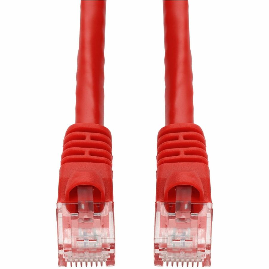 AddOn 17ft Red CAT 6A PVC Ethernet Cable Snagless Bubble Boot RJ-45 M/M