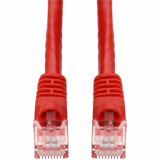 AddOn 17ft Red CAT 6A PVC Ethernet Cable Snagless Bubble Boot RJ-45 M/M