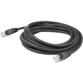 AddOn 4.5ft RJ-45 (Male) to RJ-45 (Male) Black Cat6A Straight Shielded Twisted Pair PVC Copper Patch Cable