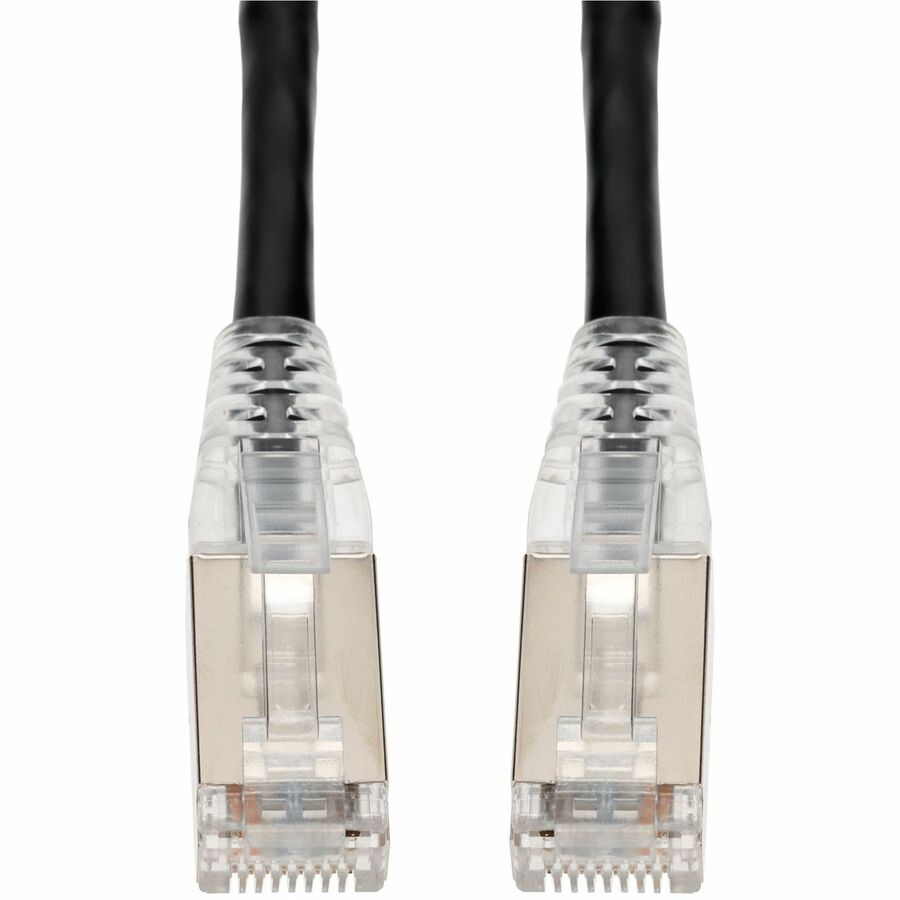 AddOn 4ft Black CAT 6 Shielded PVC Ethernet Cable Snagless Bubble Boot RJ-45 M/M