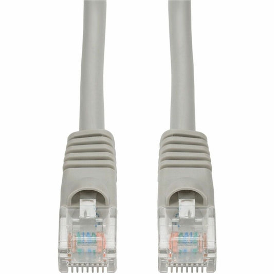 AddOn 6in Gray CAT 6A PVC Ethernet Cable Snagless Bubble Boot RJ-45 M/M