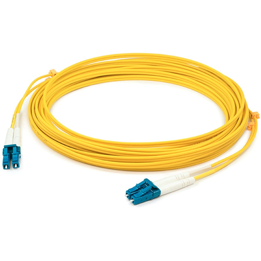 AddOn 92m LC (Male) to LC (Male) Straight Yellow OS2 Duplex LSZH Fiber Patch Cable
