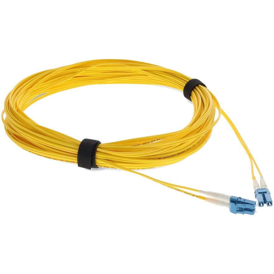 Addon 13M Lc (Male) To Lc (Male) Straight Yellow Os2 Duplex Ofnr (Riser-Rated) Fiber Patch Cable