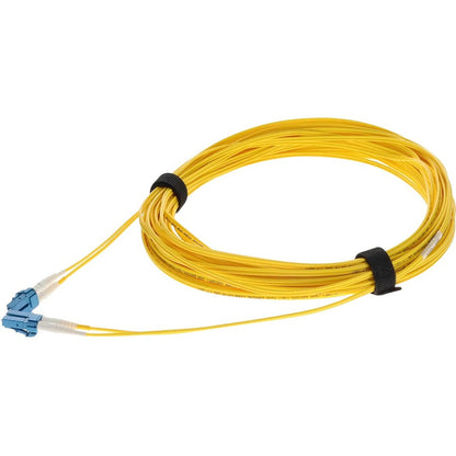 Addon 13M Lc (Male) To Lc (Male) Straight Yellow Os2 Duplex Ofnr (Riser-Rated) Fiber Patch Cable