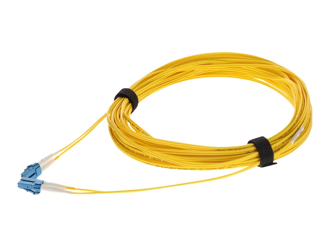 Addon 13M Lc (Male) To Lc (Male) Straight Yellow Os2 Duplex Ofnr (Riser-Rated) Fiber Patch Cable