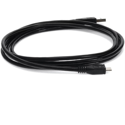 Addon 1Ft Usb 2.0 (A) Male To Micro-Usb 2.0 (B) Male Black Cable