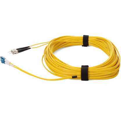 Addon 30M Lc (Male) To St (Male) Yellow Os2 Duplex Fiber Ofnr (Riser-Rated) Patch Cable