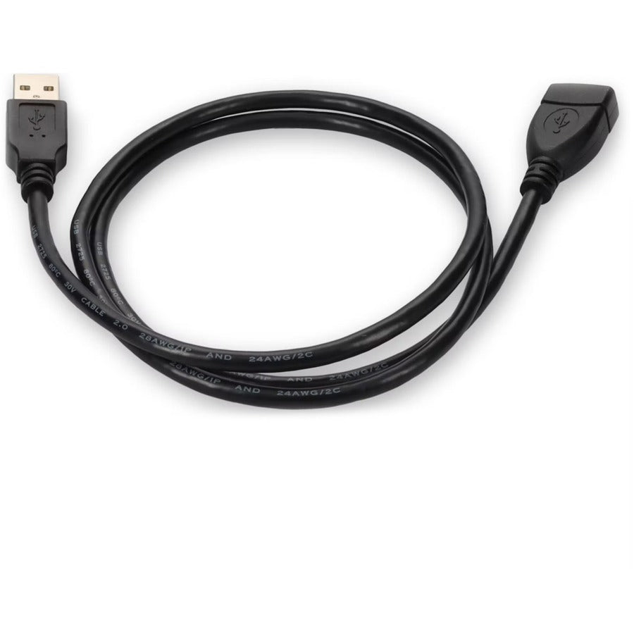 Addon 5Ft Usb 2.0 (A) Male To Female Black Cable