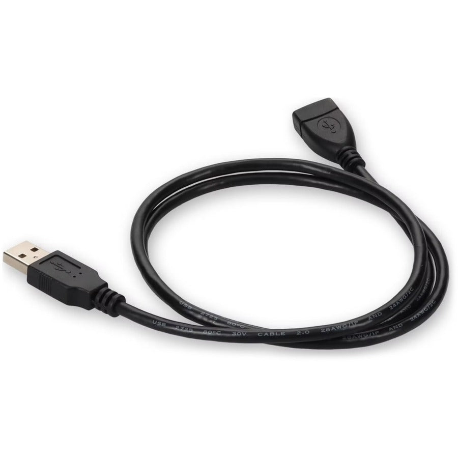 Addon 5Ft Usb 2.0 (A) Male To Female Black Cable