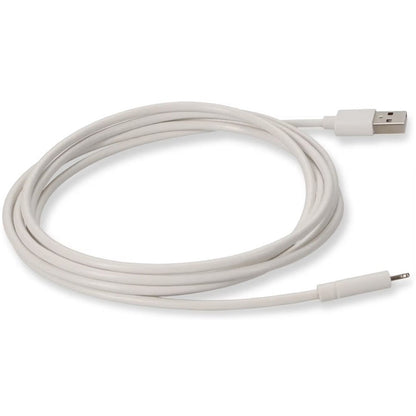 Addon 6In Usb 2.0 (A) Male To Lightning Male White Cable