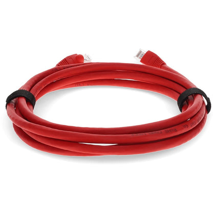 Addon 9Ft Rj-45 (Male) To Rj-45 (Male) Red Snagless Cat6A Utp Pvc Copper Patch Cable