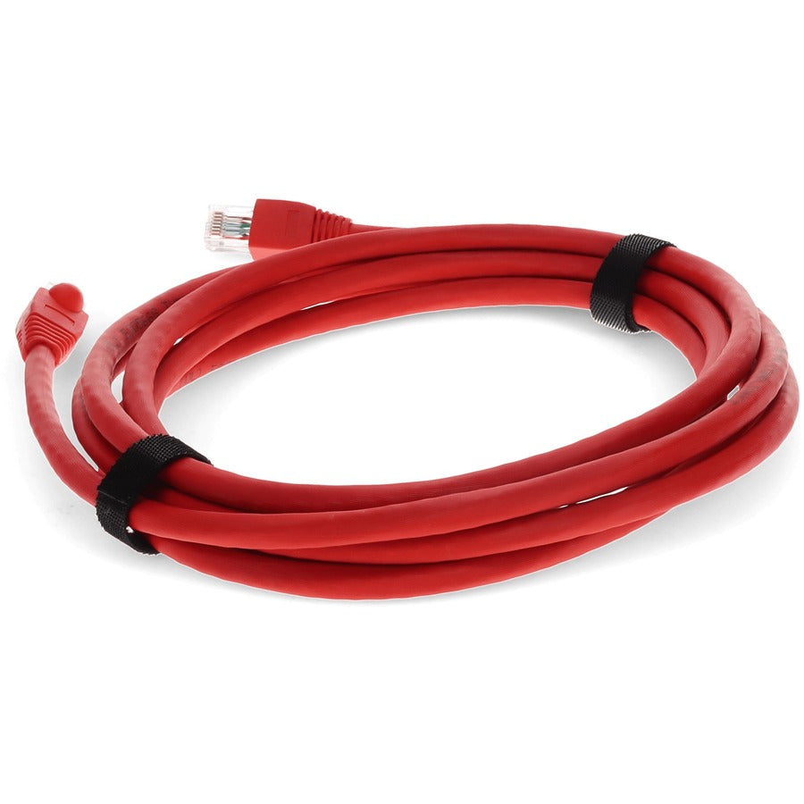 Addon 9Ft Rj-45 (Male) To Rj-45 (Male) Red Snagless Cat6A Utp Pvc Copper Patch Cable