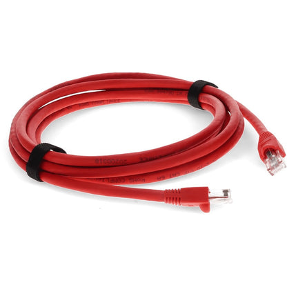 Addon 9Ft Rj-45 (Male) To Rj-45 (Male) Red Snagless Cat6A Utp Pvc Copper Patch Cable