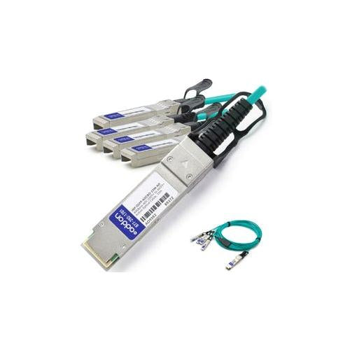 Addon Juniper Networks Compatible Taa Compliant 40Gbase-Aoc Qsfp+ To 4Xsfp+ Direct Attach Cable (850Nm, Mmf, 15M)