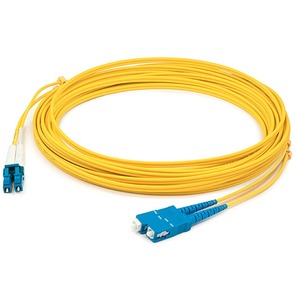 Addon Lc/Asc M/M Patch Cbl,12M Yellow Os2 Duplex Fiber Ofnr