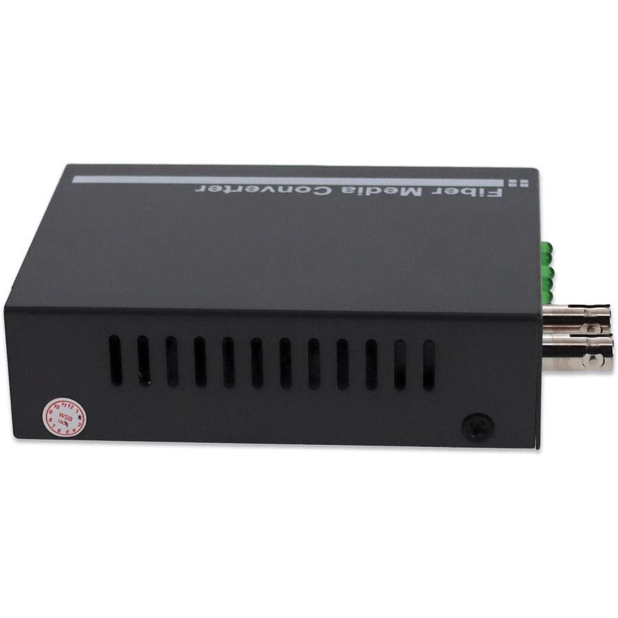 Addon Networks 1000Base-Tx(Rj45) To 1000Base-Sx(St), 850Nm Network Media Converter 1000 Mbit/S Multi-Mode Silver