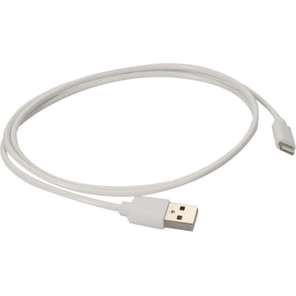 Addon Networks 1M Apple Computer Compatible Usb 2.0 (A) Male To Lightning Male White Cable