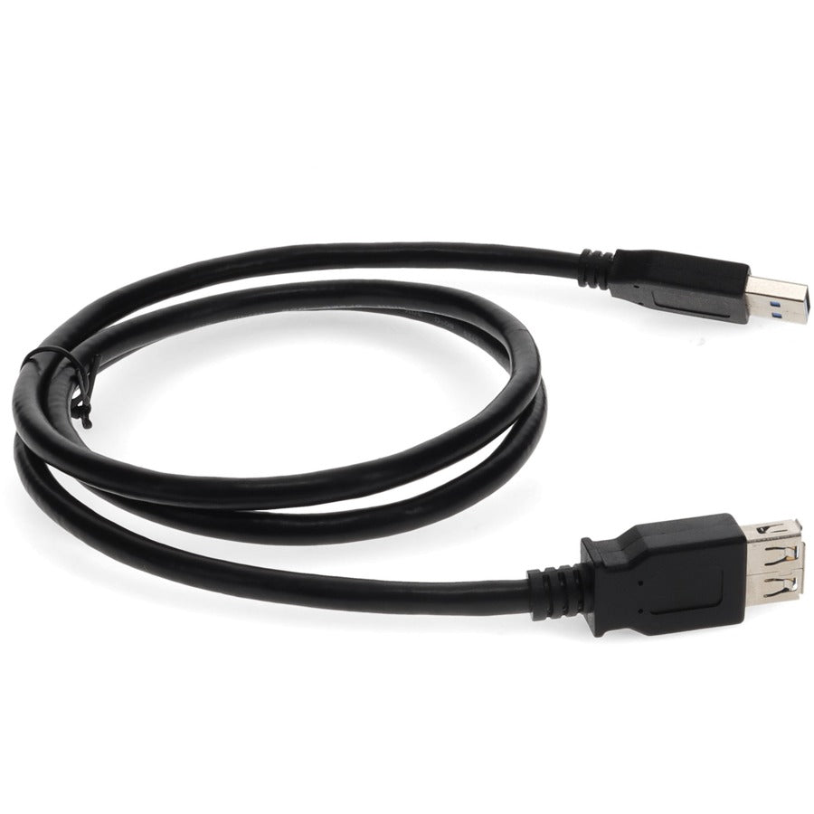 Addon Networks 2M Usb 2.0 (A) Male To Male Black Cable