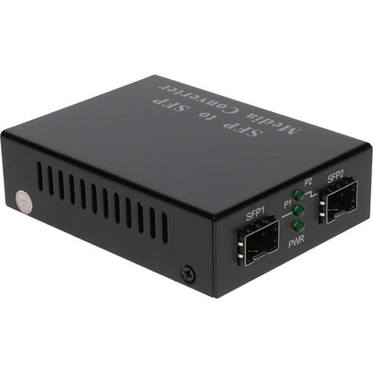 Addon Networks Add-Gmc-2Sfp Network Media Converter 1000 Mbit/S 1550 Nm Multi-Mode, Single-Mode Black