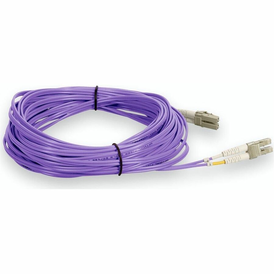 Addon Networks Add-Lc-Lc-18M5Om4-Pe Fibre Optic Cable 18 M Om4 Purple