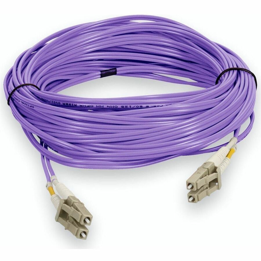 Addon Networks Add-Lc-Lc-18M5Om4-Pe Fibre Optic Cable 18 M Om4 Purple
