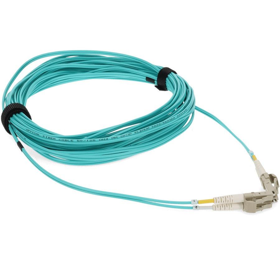 Addon Networks Add-Lc-Lc-9M5Om4P Fibre Optic Cable 9 M Aqua Colour