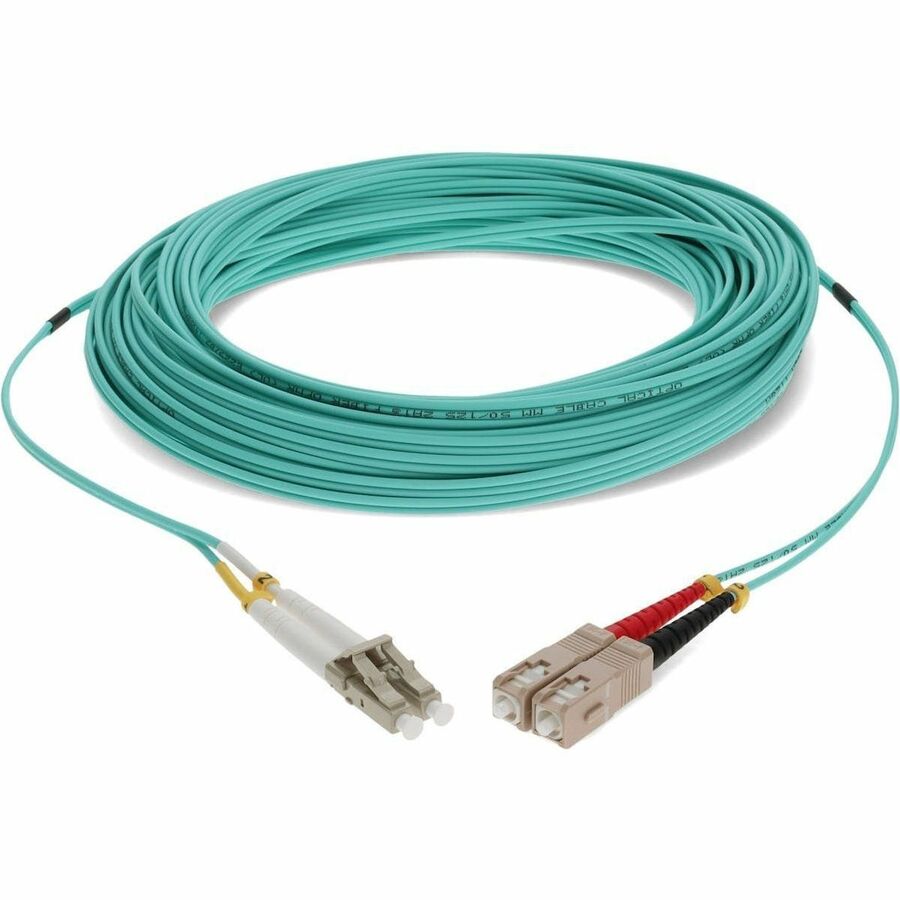 Addon Networks Add-Sc-Lc-23M5Om4 Fibre Optic Cable 23 M Ofnr Om4 Aqua Colour