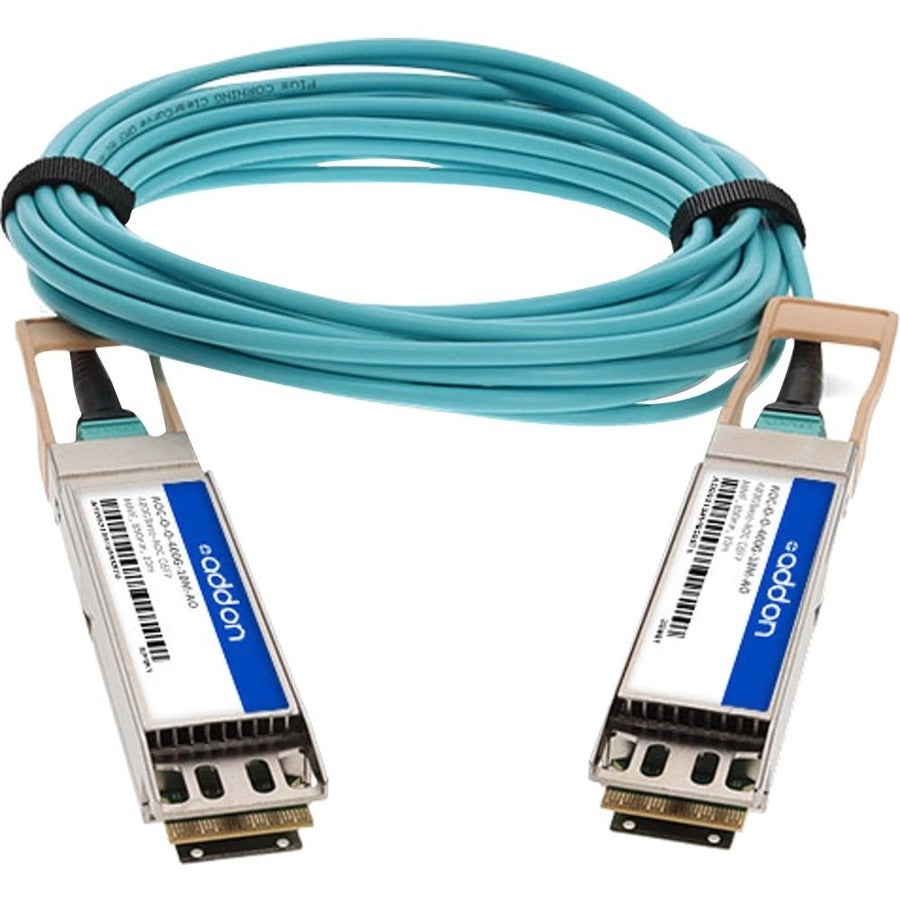 Addon Networks Aoc-O-O-400G-15M-Ao Fibre Optic Cable Om3 Aqua Colour