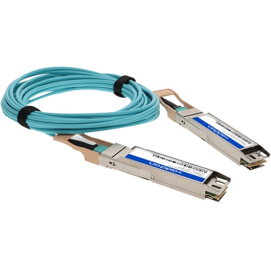 Addon Networks Aoc-O-O-400G-6M-Ao Infiniband Cable Osfp Aqua Colour, Silver