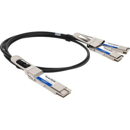 Addon Networks Cab-D-2Q-200G-2M-Ao Infiniband Cable Qsfp-Dd 2X Qsfp28 Black, Metallic