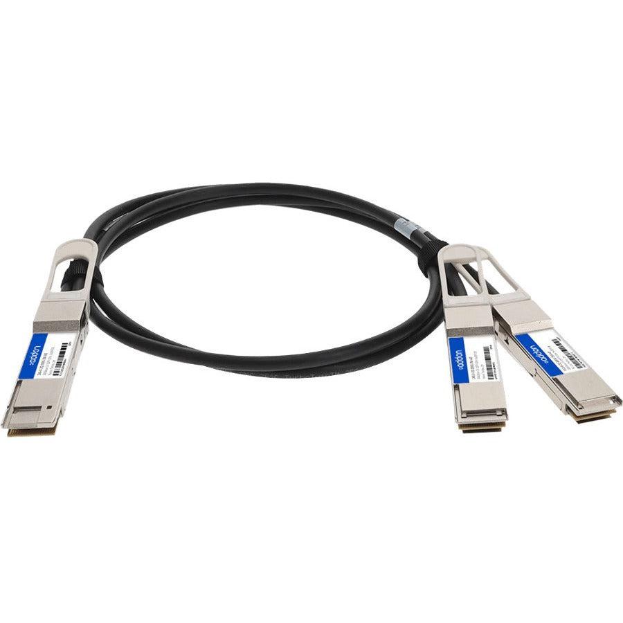 Addon Networks Cab-D-2Q-200G-2M-Ao Infiniband Cable Qsfp-Dd 2X Qsfp28 Black, Metallic