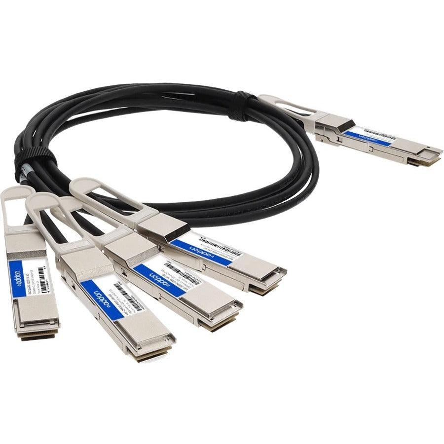 Addon Networks Cab-D-4Q-200G-2M-Ao Infiniband Cable 4Xqsfp28 Qsfp-Dd Black, Silver