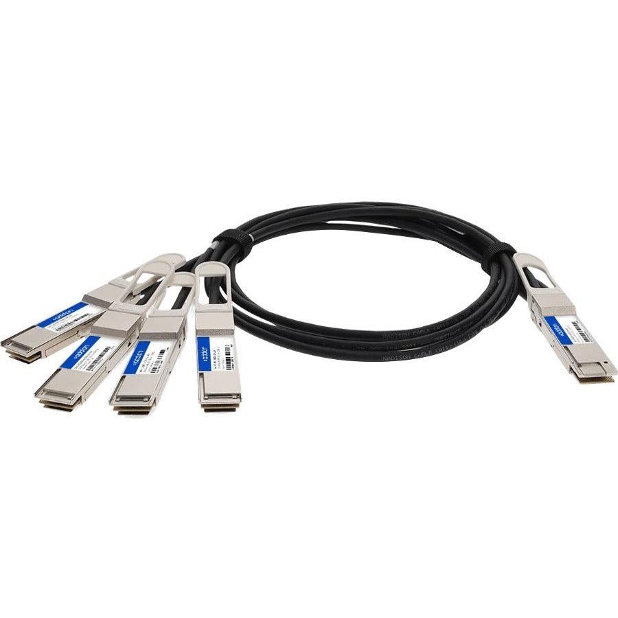 Addon Networks Cab-D-4Q-200G-2M-Ao Infiniband Cable 4Xqsfp28 Qsfp-Dd Black, Silver