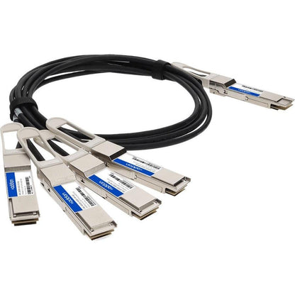 Addon Networks Cab-D-4Q-400G-2M-Ao Infiniband Cable 4Xqsfp56 Qsfp-Dd Black, Silver