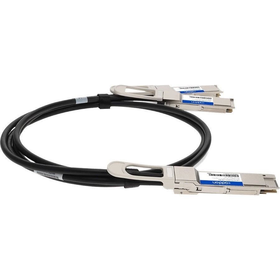 Addon Networks Cab-D-D-200G-1M-Ao Infiniband Cable Qsfp-Dd Black, Silver