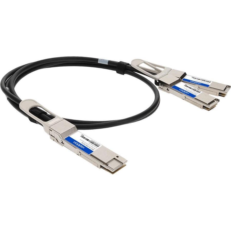 Addon Networks Cab-D-D-200G-1M-Ao Infiniband Cable Qsfp-Dd Black, Silver