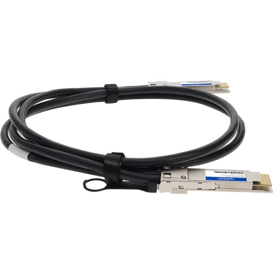 Addon Networks Cab-D-D-200G-2M-Ao Infiniband Cable Qsfp-Dd Black, Silver