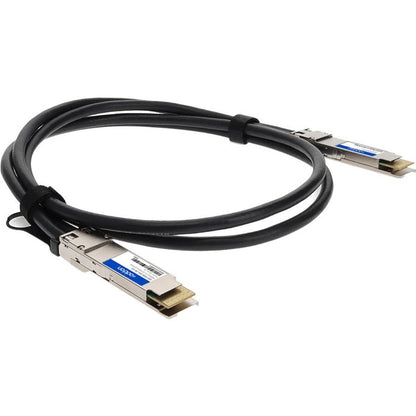 Addon Networks Cab-D-D-200G-2M-Ao Infiniband Cable Qsfp-Dd Black, Silver