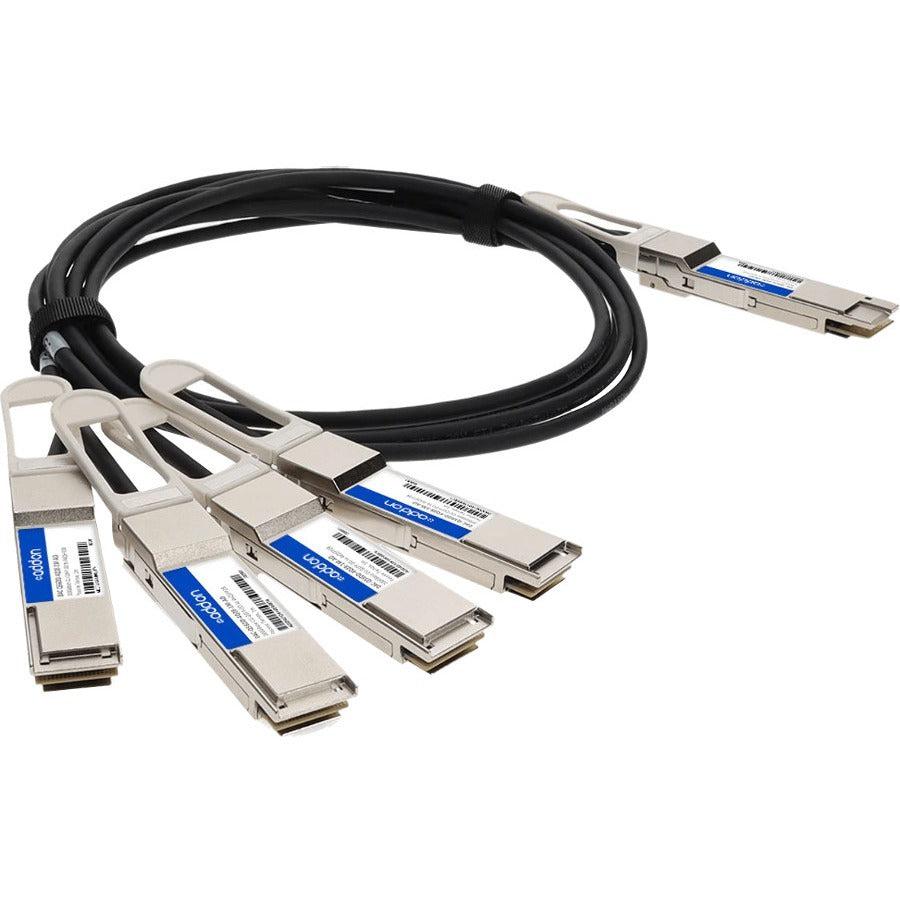 Addon Networks Dac-Q56Dd-4Q28-1M-Ao Infiniband Cable 4Xqsfp28 Qsfp-Dd Black, Silver