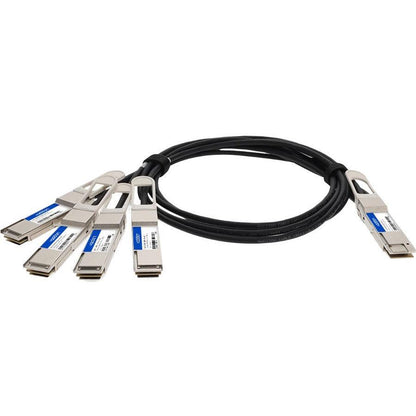 Addon Networks Dac-Q56Dd-4Q28-1M-Ao Infiniband Cable 4Xqsfp28 Qsfp-Dd Black, Silver